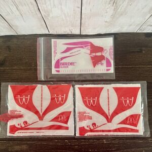 Vintage McDonalds Glider Toy Lot 1980 1985 Ronald McDonald Birdie 3pc Set